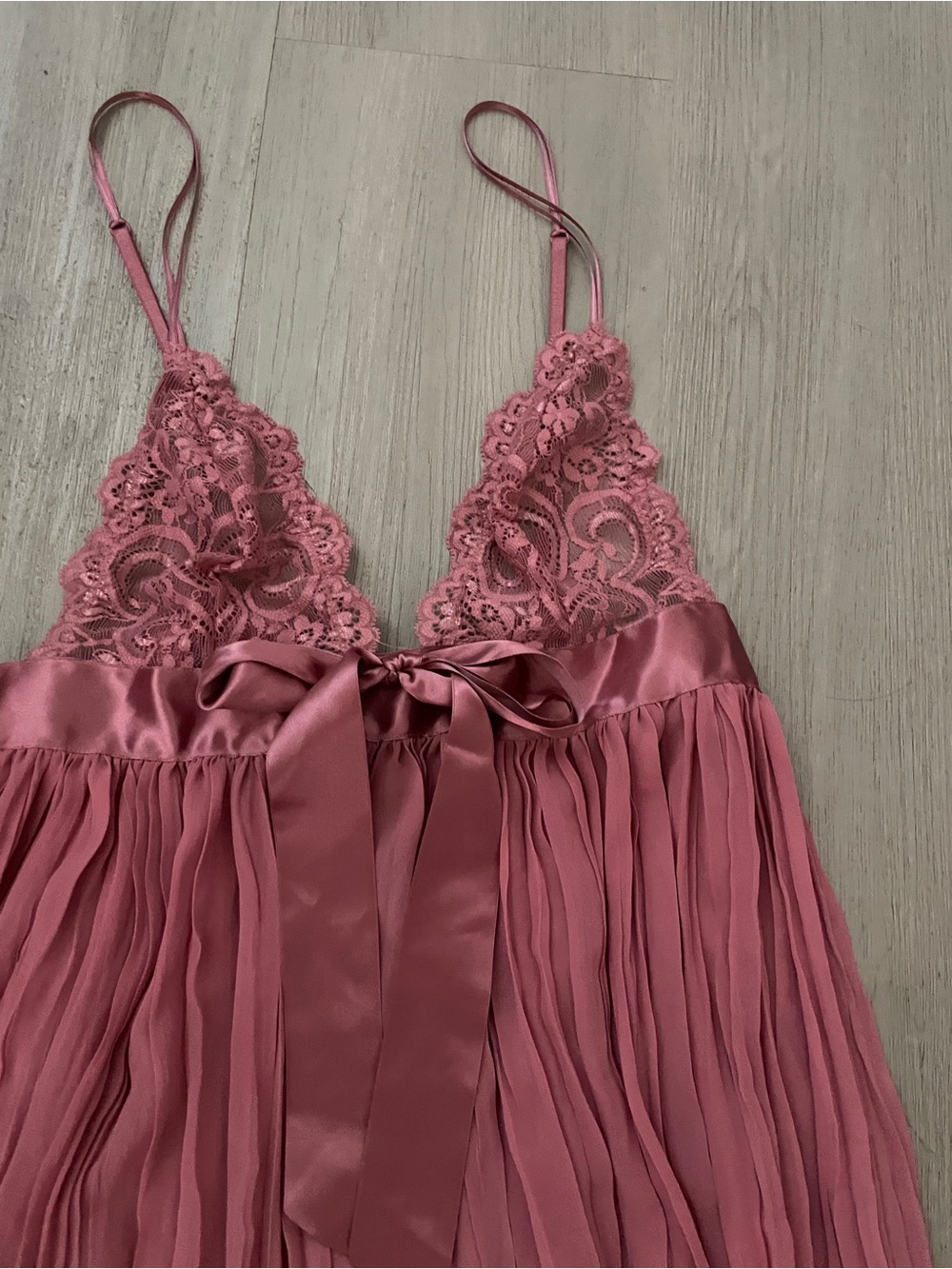 Victoria's Secret Pink Slip Lace Bow Size S 2017 Coquette Lingerie Chemise - Picture 3 of 6